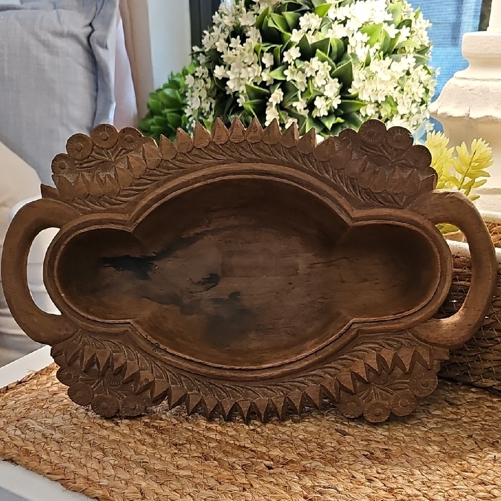 Handcrafted Wooden Serving Tray